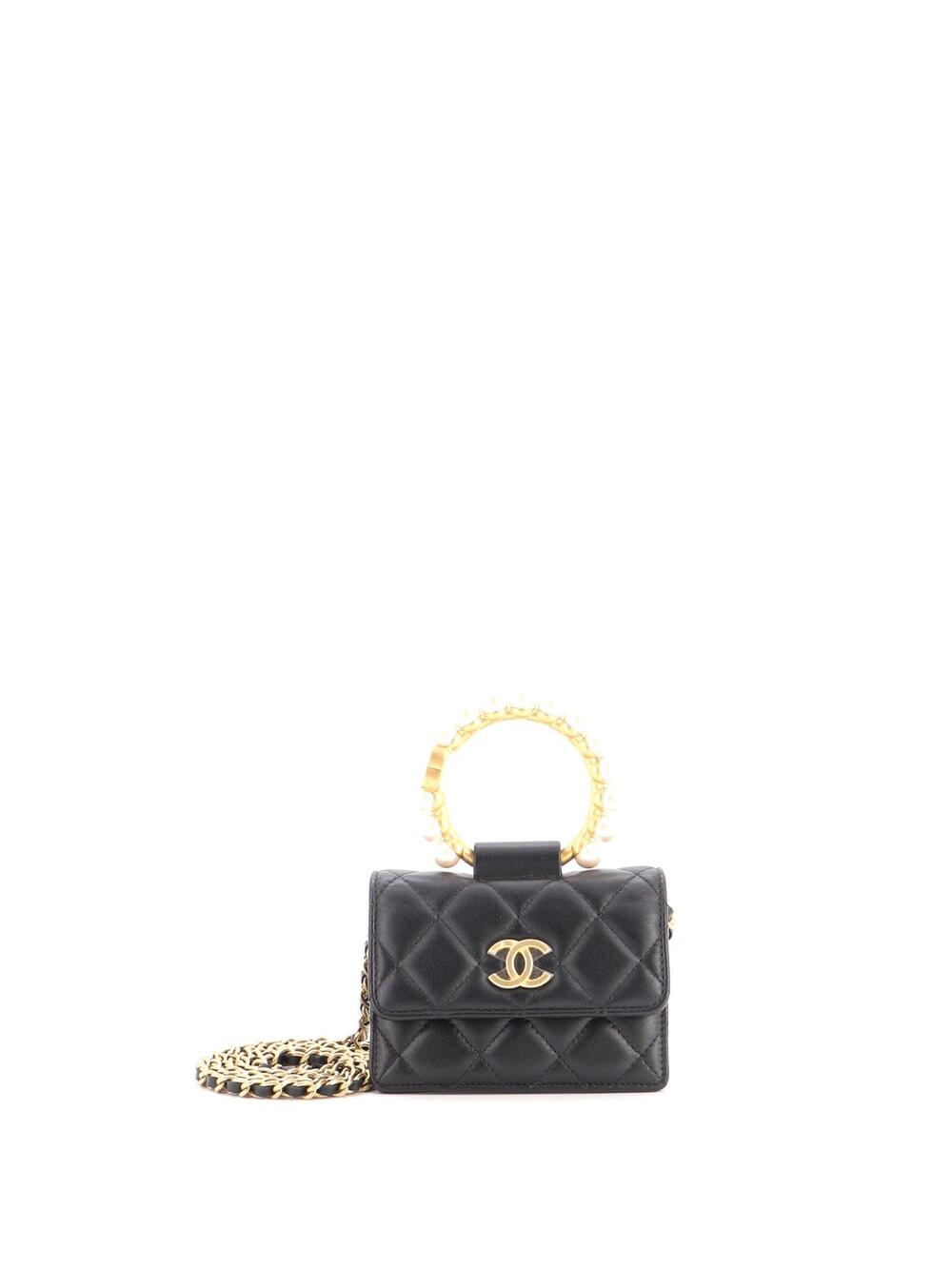 Chanel Pearl Crown Clutch With Chain #315102C36B